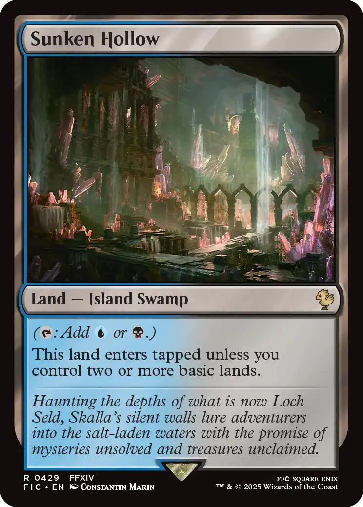 Sunken Hollow (Surge Foil) [FINAL FANTASY Commander] | Good Games North