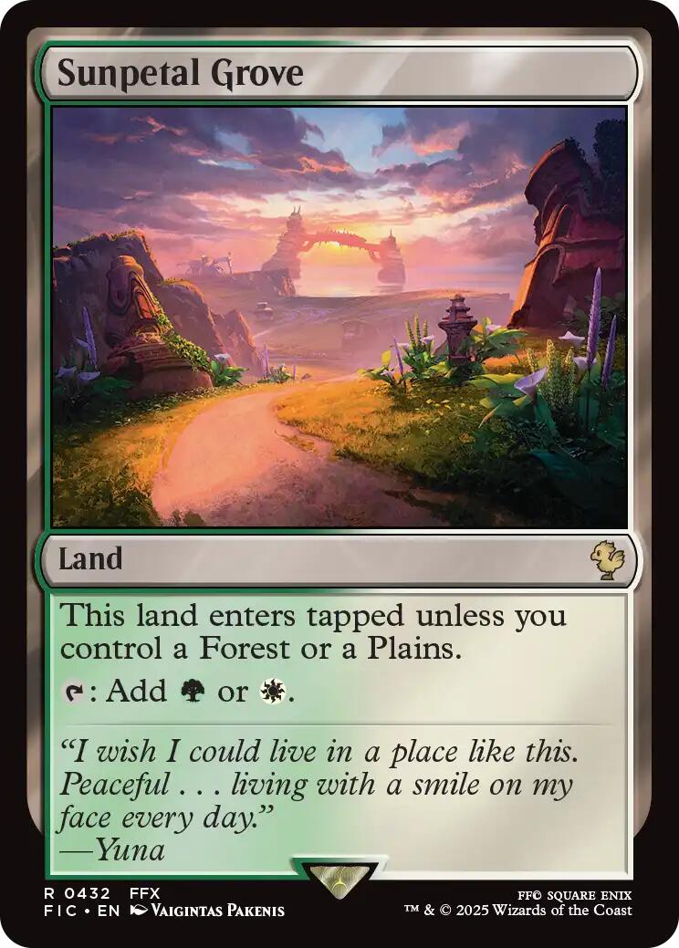 Sunpetal Grove (Surge Foil) [FINAL FANTASY Commander] | Good Games North