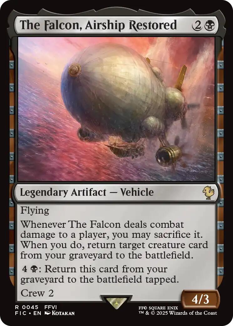 The Falcon, Airship Restored (Surge Foil) [FINAL FANTASY Commander] | Good Games North
