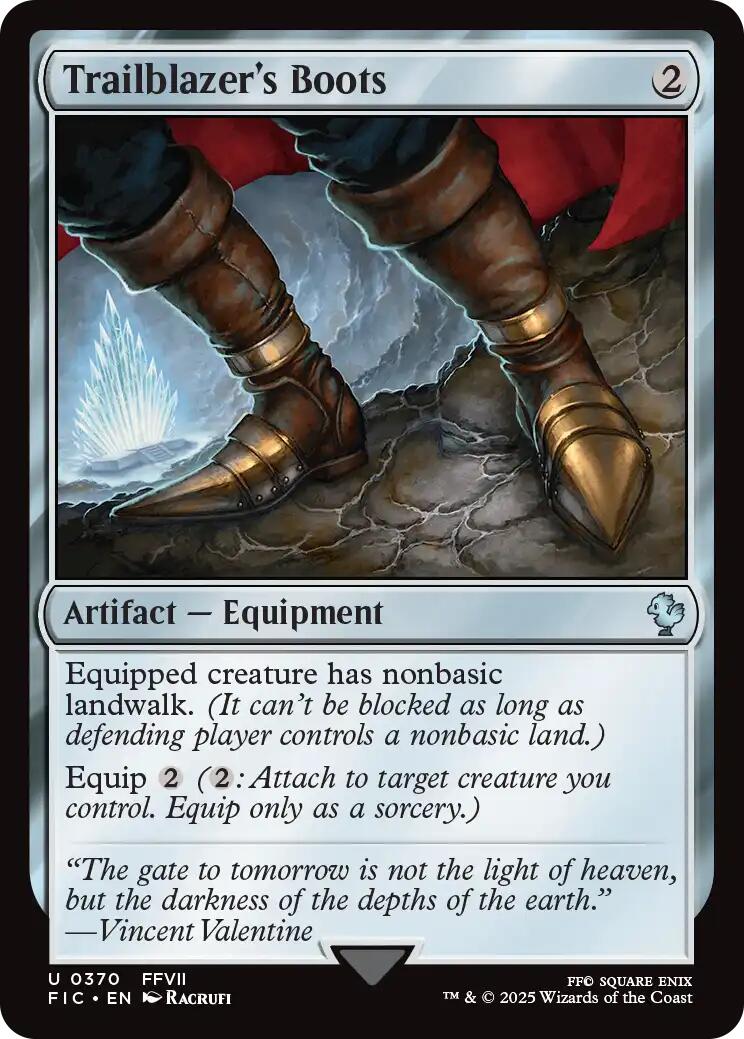 Trailblazer's Boots (Surge Foil) [FINAL FANTASY Commander] | Good Games North