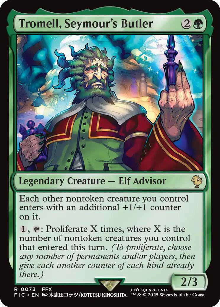 Tromell, Seymour's Butler (Surge Foil) [FINAL FANTASY Commander] | Good Games North