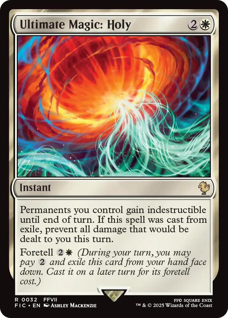 Ultimate Magic: Holy (Surge Foil) [FINAL FANTASY Commander] | Good Games North
