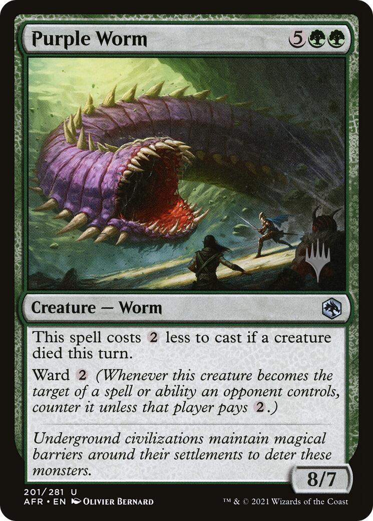 Purple Worm [Tarkir: Dragonstorm Promos] | Good Games North