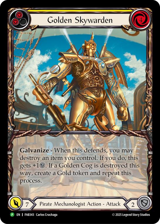 Golden Skywarden [FAB343] (Promo)  Rainbow Foil | Good Games North