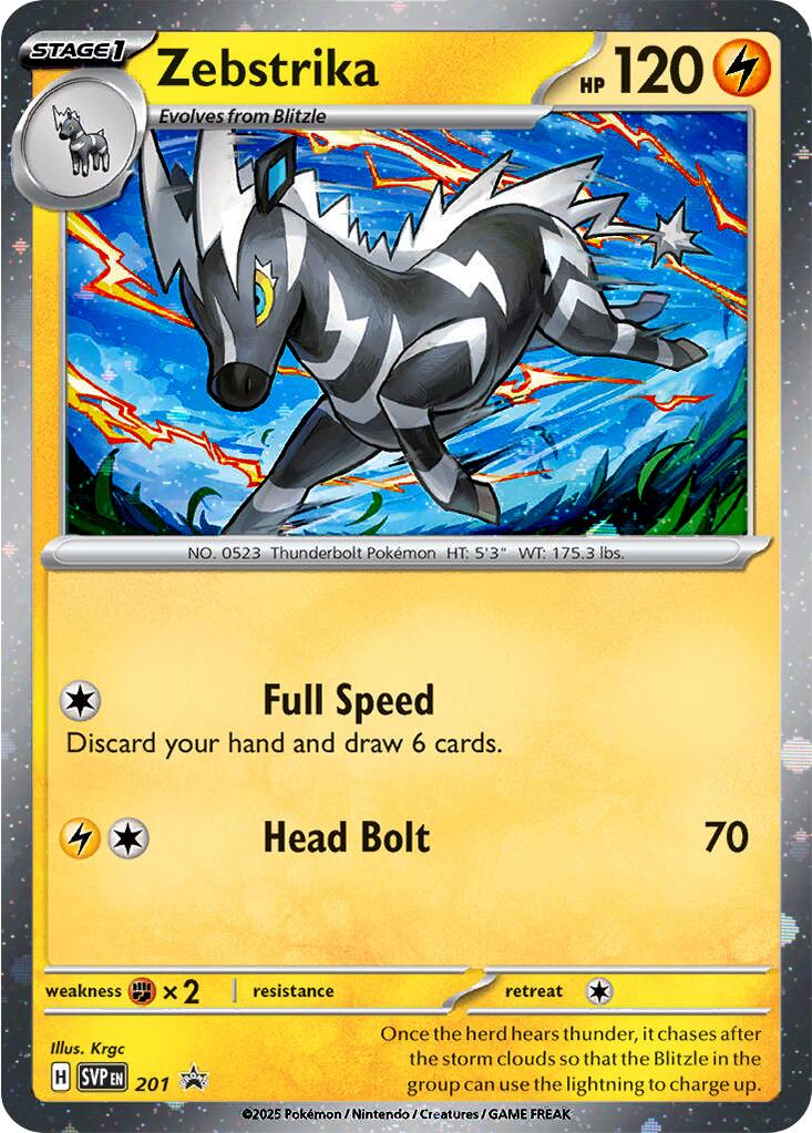 Zebstrika (201) (Cosmos Holo) [Scarlet & Violet: Black Star Promos] | Good Games North