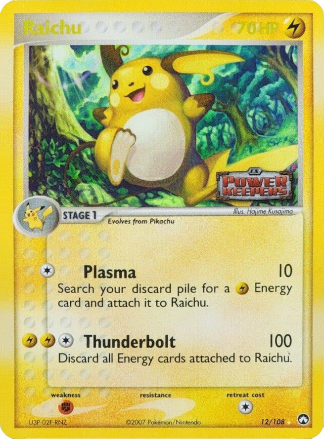 Raichu (12/108) (Stamped) [EX: Power Keepers] | Good Games North