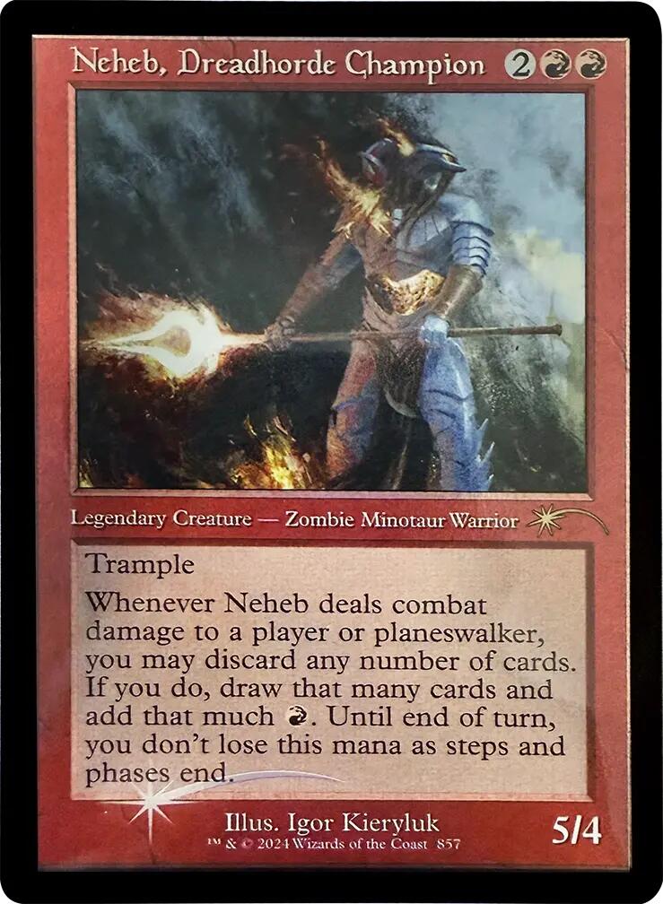 Neheb, Dreadhorde Champion (Retro Frame) [Secret Lair Drop Series] | Good Games North