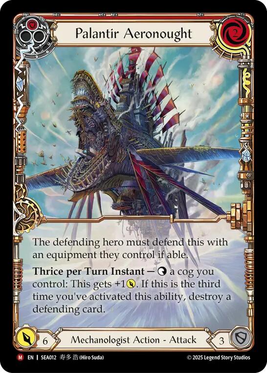 Palantir Aeronought (Extended Art) [SEA012] (High Seas)  Rainbow Foil | Good Games North