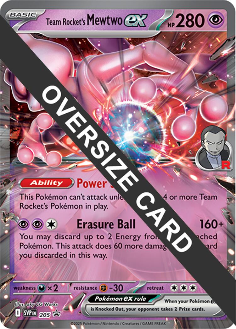 Team Rocket's Mewtwo ex (205) (Jumbo Card) [Scarlet & Violet: Black Star Promos] | Good Games North