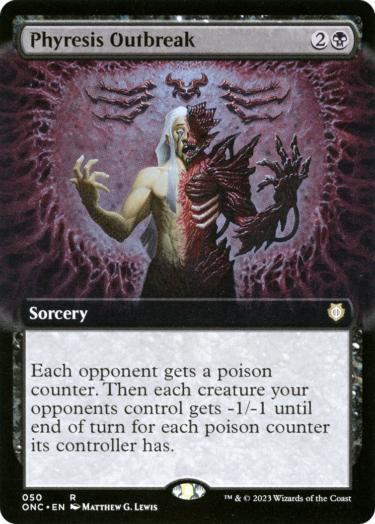 Phyresis Outbreak (Extended Art) [Phyrexia: All Will Be One Commander] | Good Games North