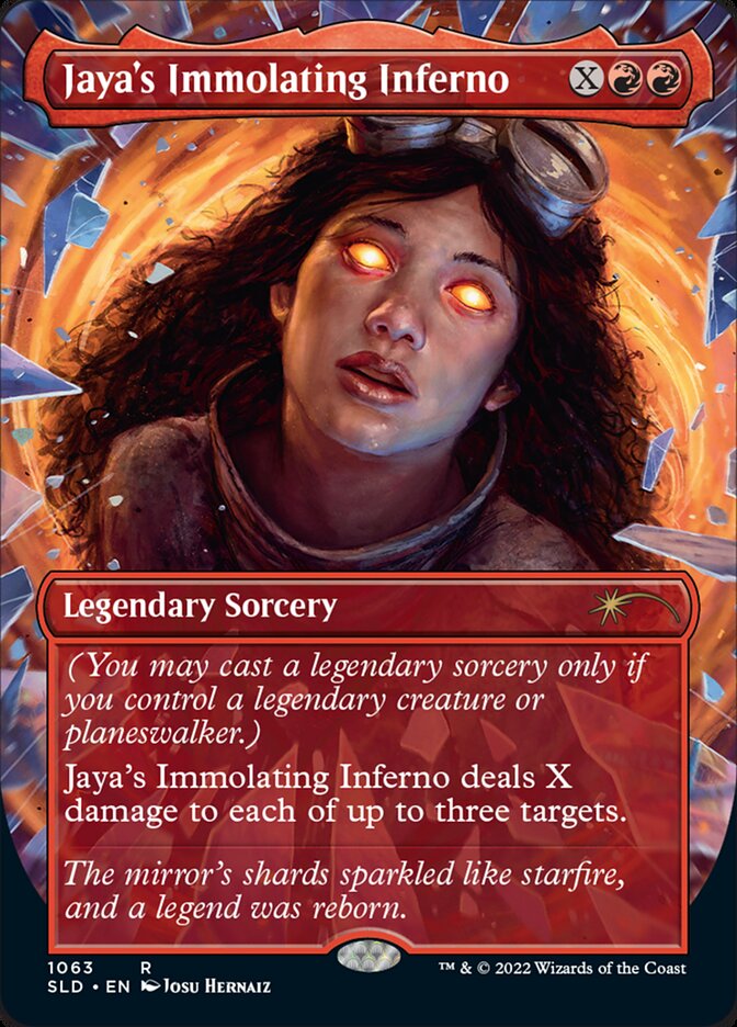 Jaya's Immolating Inferno (Borderless) [Secret Lair Drop Series] | Good Games North