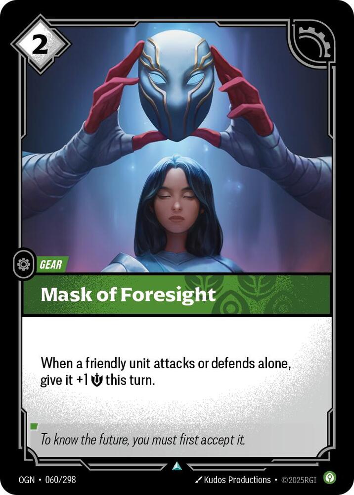 Mask of Foresight (Origins)  | Good Games North