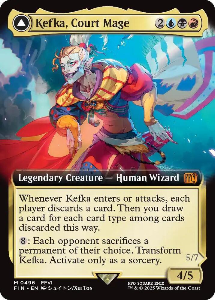 Kefka, Court Mage // Kefka, Ruler of Ruin 496 (FINAL FANTASY)  - Extended Art | Good Games North