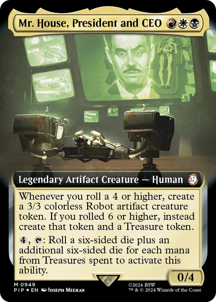 Mr House President and CEO Extended Art Surge Foil (Universes Beyond: Fallout)  - Foil | Good Games North