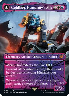 Goldbug Humanitys Ally Shattered Glass 25 (Universes Beyond: Transformers)  | Good Games North