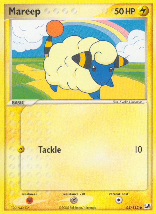 Mareep (62/115) [EX: Unseen Forces] | Good Games North