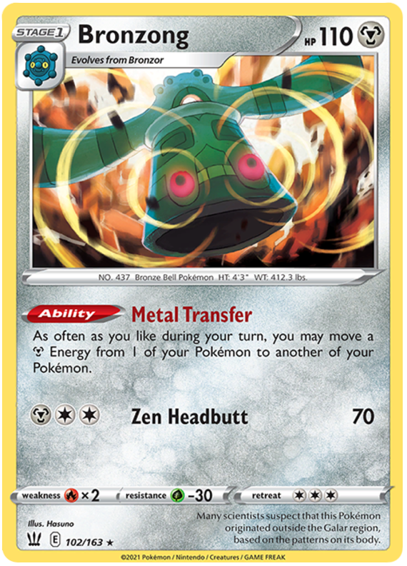 Bronzong (102/163) [Sword & Shield: Battle Styles] | Good Games North