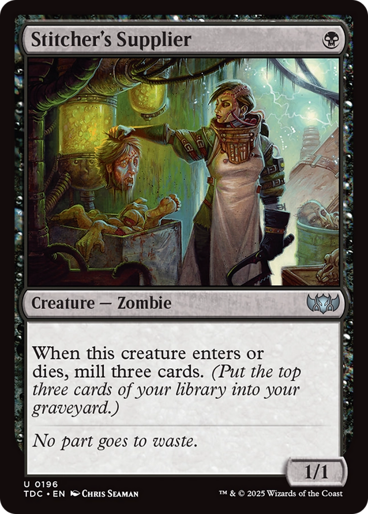 Stitcher's Supplier [Tarkir: Dragonstorm Commander] | Good Games North