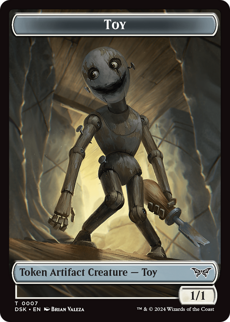 Toy // Treasure Double-Sided Token [Duskmourn: House of Horror Tokens] | Good Games North