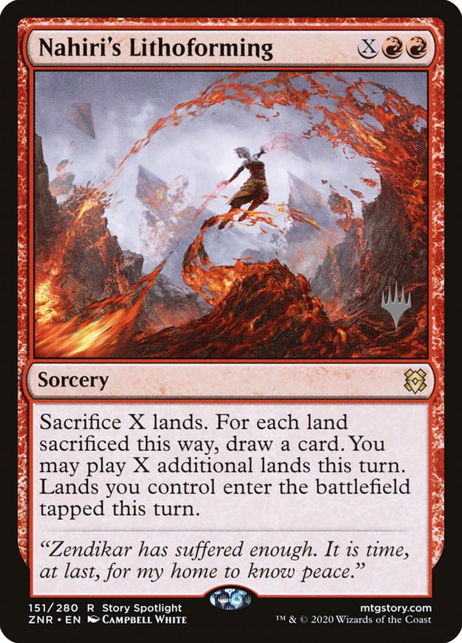 Nahiri's Lithoforming (Promo Pack) [Zendikar Rising Promos] | Good Games North