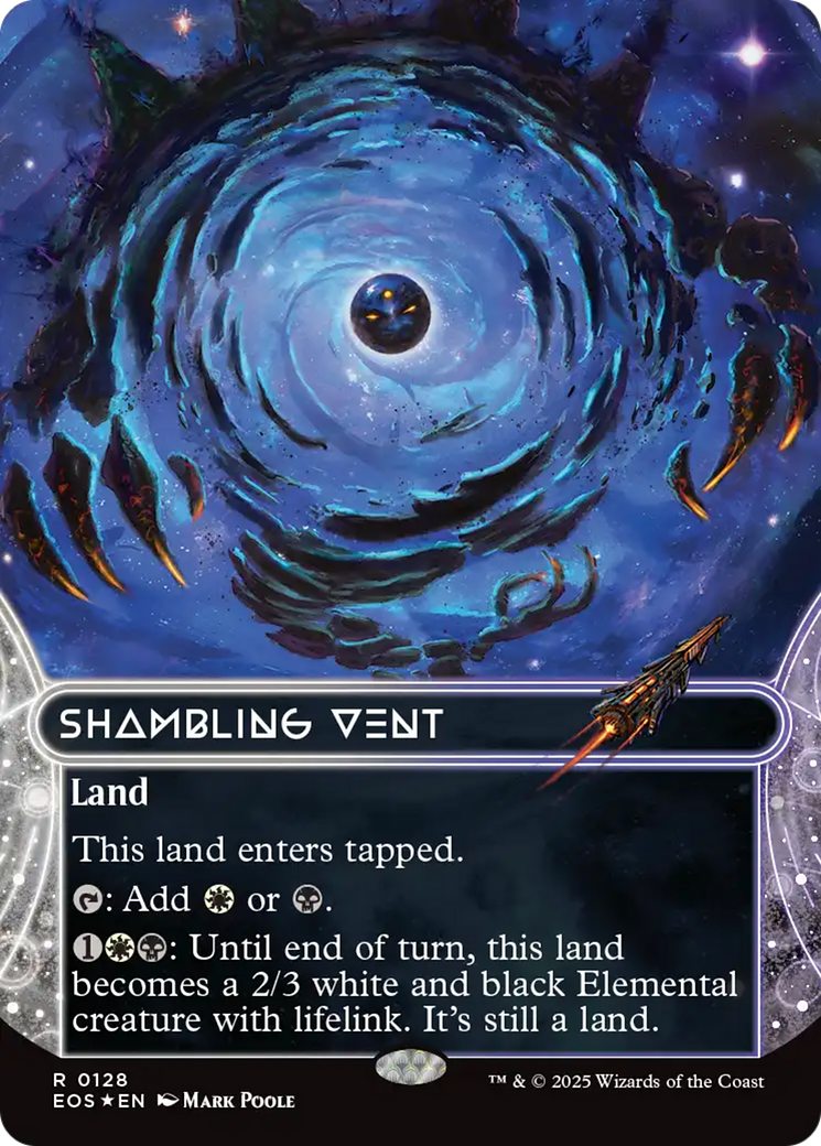 Shambling Vent (0128) (Borderless) (Galaxy Foil) [Edge of Eternities: Stellar Sights] | Good Games North