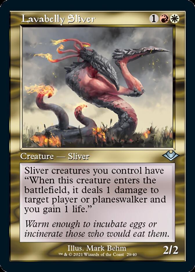 Lavabelly Sliver (Retro Foil Etched) [Modern Horizons] | Good Games North