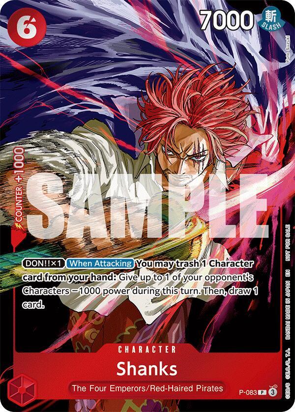 Shanks (Event Pack Vol.6) P-083 (One Piece Promotion Cards)  - Foil | Good Games North