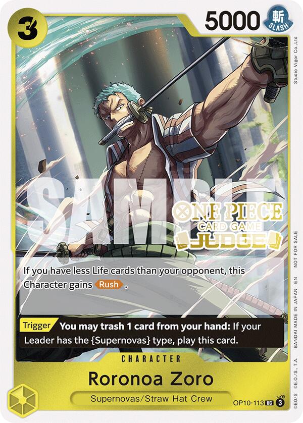 Roronoa Zoro (Judge Pack Vol. 6) [One Piece Promotion Cards] | Good Games North