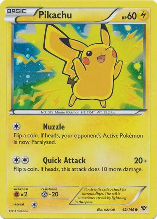 Pikachu (42/146) (2014 Movie Promo) [Miscellaneous Cards] | Good Games North