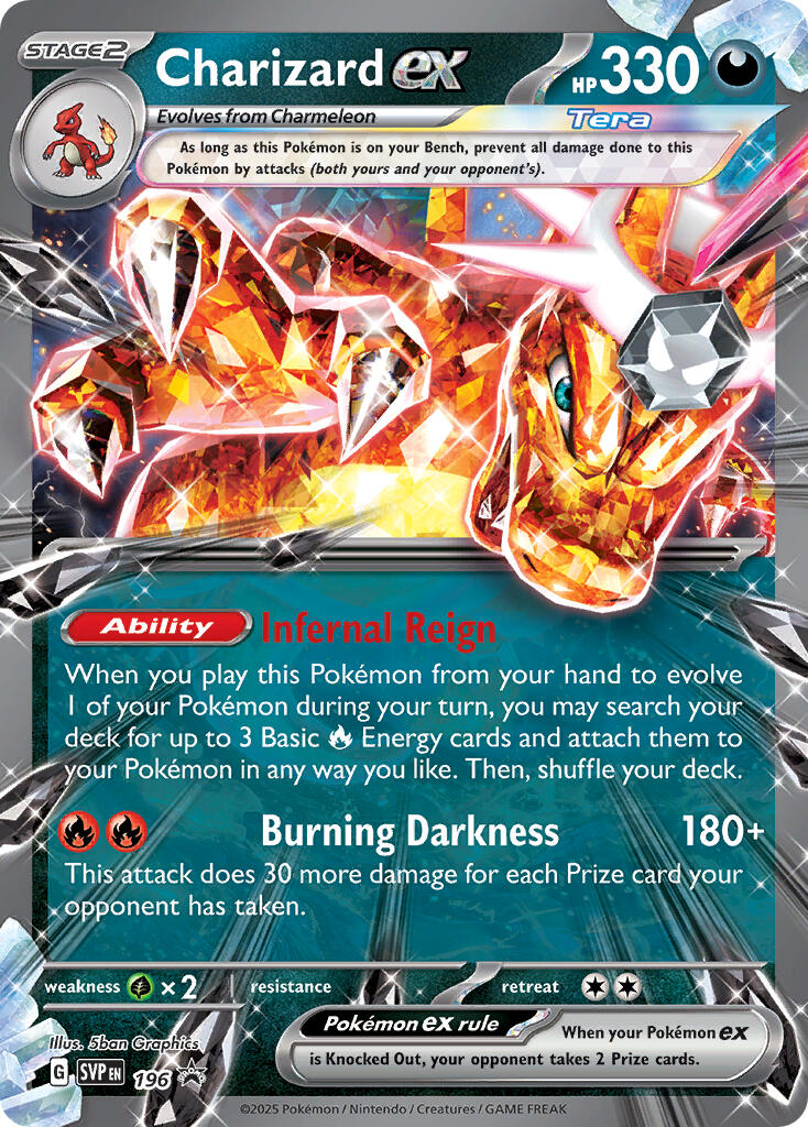 Charizard EX (196) [Scarlet & Violet: Black Star Promos] | Good Games North