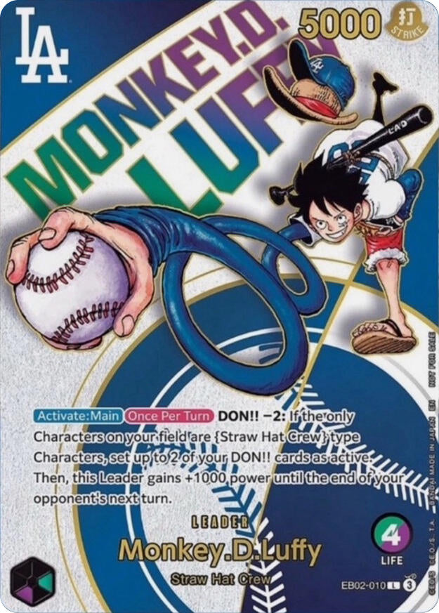Monkey.D.Luffy (Dodgers x ONE PIECE) [One Piece Promotion Cards] | Good Games North