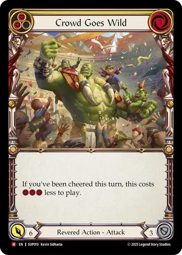 Crowd Goes Wild [SUP019] (Super Slam)  Rainbow Foil | Good Games North