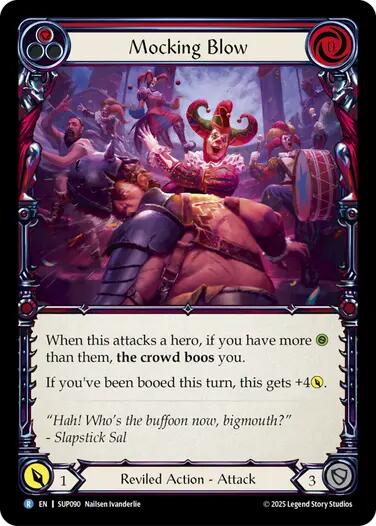 Mocking Blow (Red) [SUP090] (Super Slam)  Rainbow Foil | Good Games North