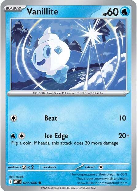 Vanillite (027/086) [Scarlet & Violet: White Flare] | Good Games North