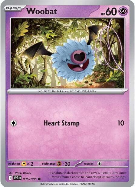 Woobat (036/086) [Scarlet & Violet: White Flare] | Good Games North