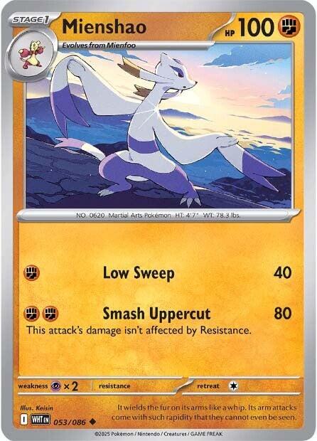 Mienshao (053/086) [Scarlet & Violet: White Flare] | Good Games North