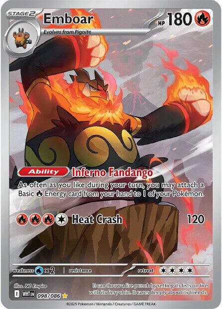 Emboar (098/086) [Scarlet & Violet: White Flare] | Good Games North