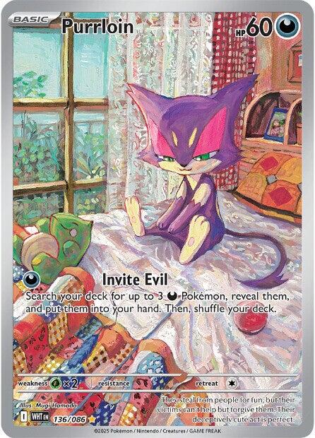 Purrloin (136/086) [Scarlet & Violet: White Flare] | Good Games North