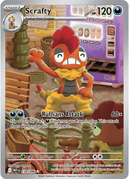 Scrafty (139/086) [Scarlet & Violet: White Flare] | Good Games North