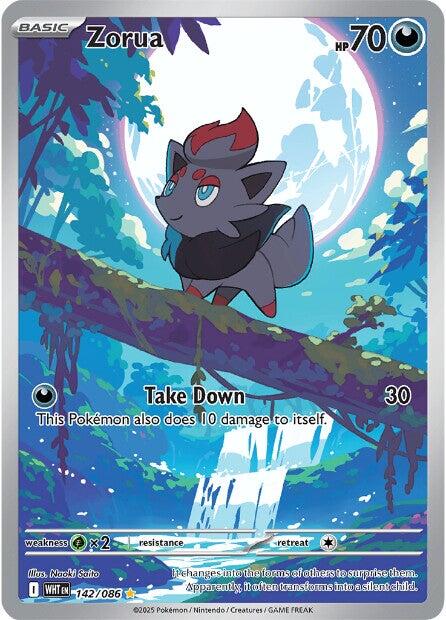 Zorua (142/086) [Scarlet & Violet: White Flare] | Good Games North