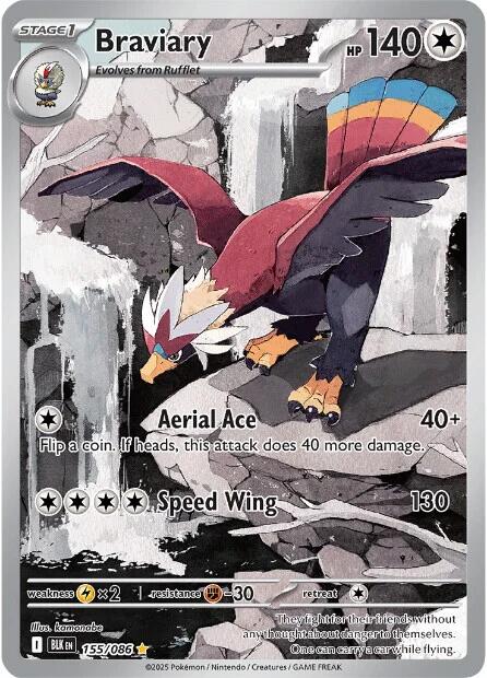 Braviary (155/086) [Scarlet & Violet: Black Bolt] | Good Games North