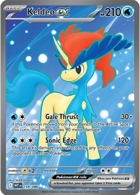 Keldeo ex (159/086) [Scarlet & Violet: White Flare] | Good Games North