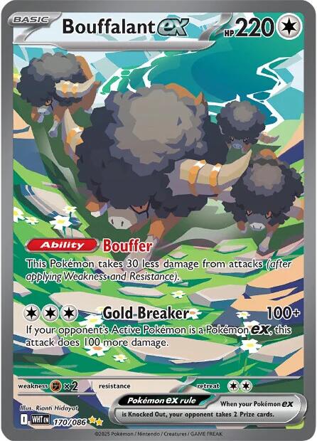Bouffalant ex (170/086) [Scarlet & Violet: White Flare] | Good Games North