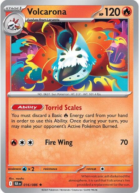 Volcarona (016/086) [Scarlet & Violet: Black Bolt] | Good Games North