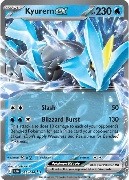 Kyurem ex (028/086) [Scarlet & Violet: Black Bolt] | Good Games North