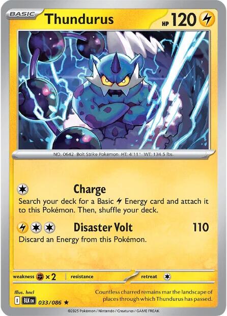 Thundurus (033/086) [Scarlet & Violet: Black Bolt] | Good Games North