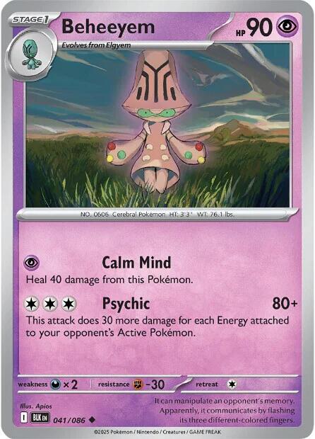Beheeyem (041/086) [Scarlet & Violet: Black Bolt] | Good Games North