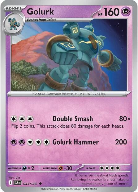 Golurk (043/086) [Scarlet & Violet: Black Bolt] | Good Games North
