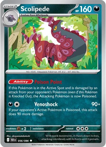 Scolipede (056/086) [Scarlet & Violet: Black Bolt] | Good Games North