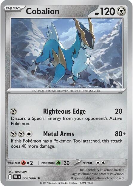 Cobalion (066/086) [Scarlet & Violet: Black Bolt] | Good Games North